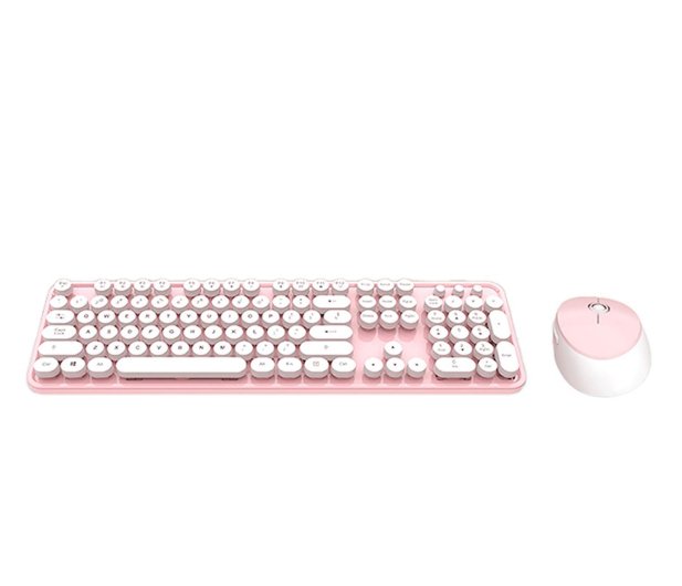 Mofii Zestaw bezprzewodowy Sweet 2.4G biało-różowy SMK-623387AG WP - 1102820 - zdjęcie
